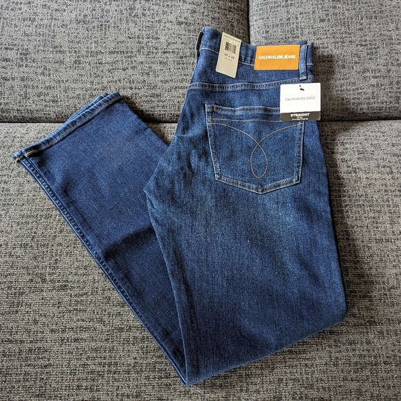 Calvin Klein Straight Leg Jeans 32 X 32 - Picture 4 of 7